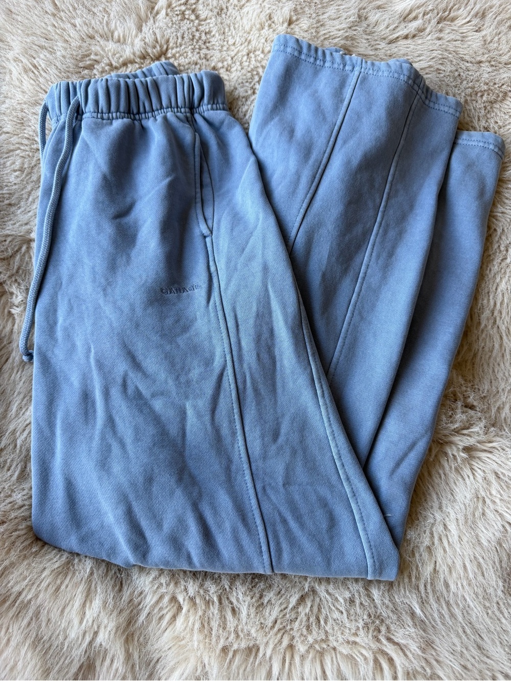 Garage Light Blue Fleece Joggers